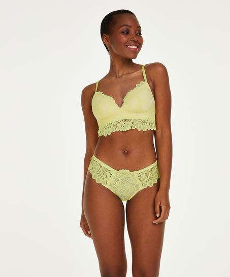 Soutien-gorge préformé sans armatures longline Shiloh, Jaune