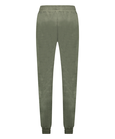 Pantalon Jogging Velours Pintuck, Vert