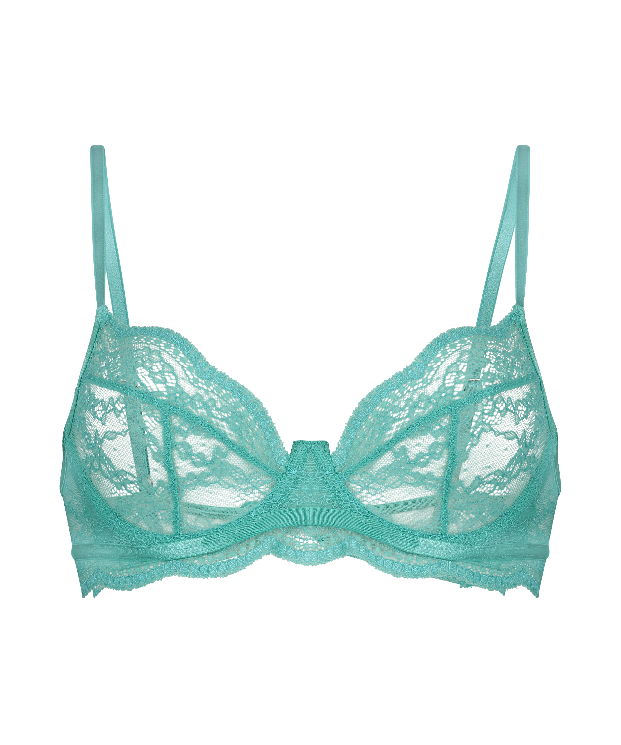 Soutien-gorge non-rembourr&eacute; &agrave; armatures Isabelle, Vert, main