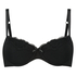 Soutien-gorge rembourré à armatures Coton Secret Lace, Noir