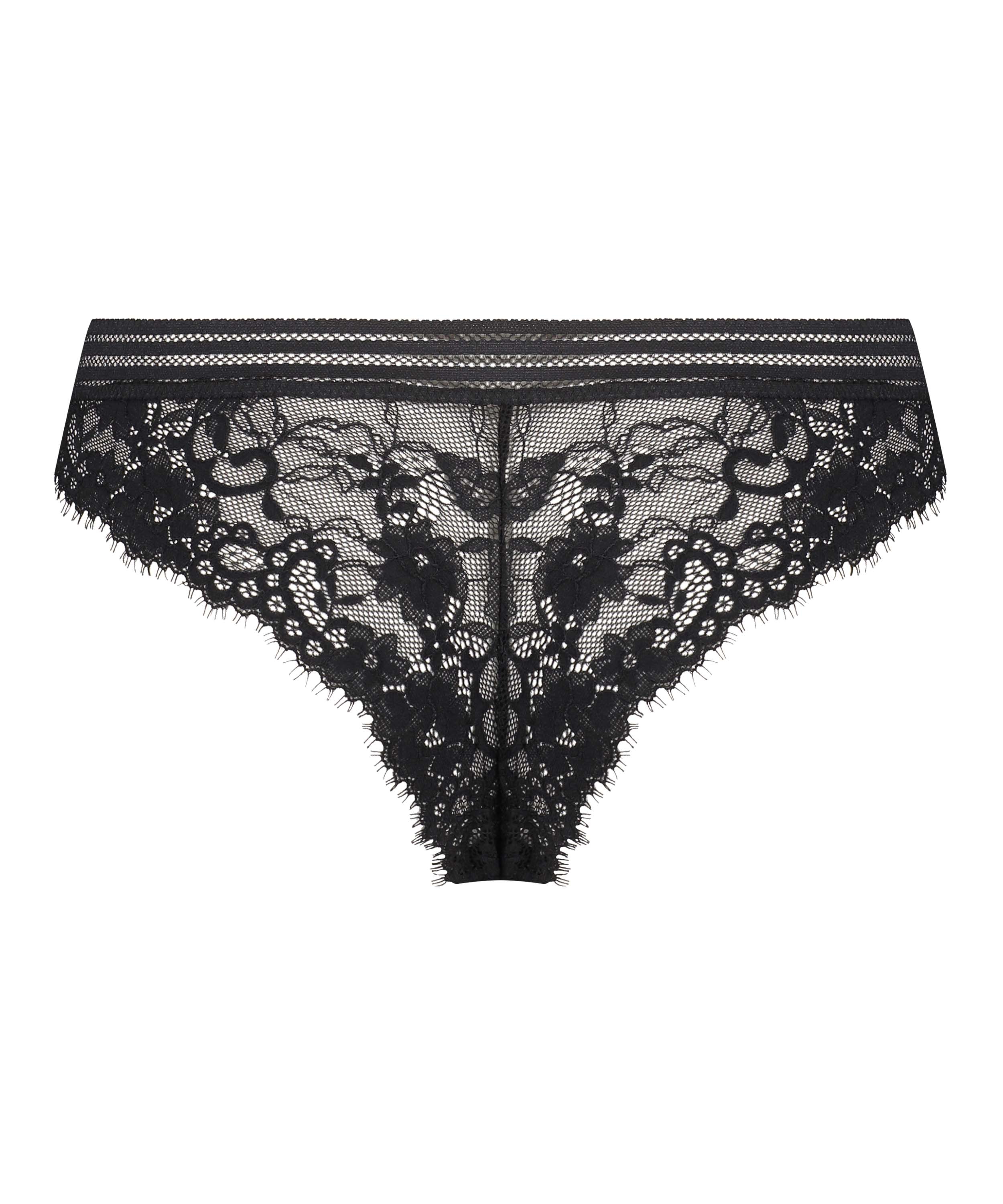 Slip brésilien Samira, Noir, main