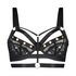 Soutien-gorge à armatures non rembourré longline Sadie, Noir