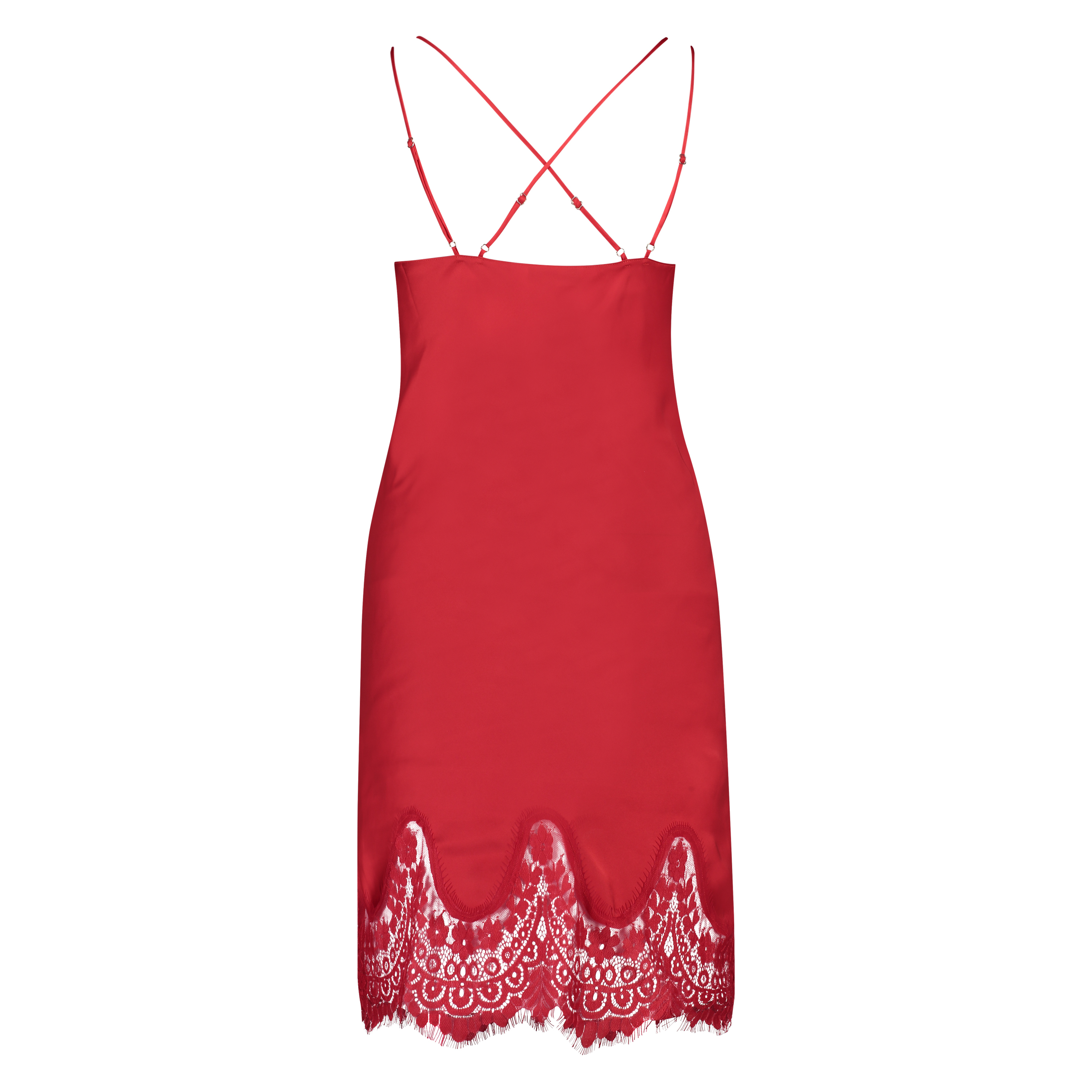 Nuisette Lace Satin, Rouge, main