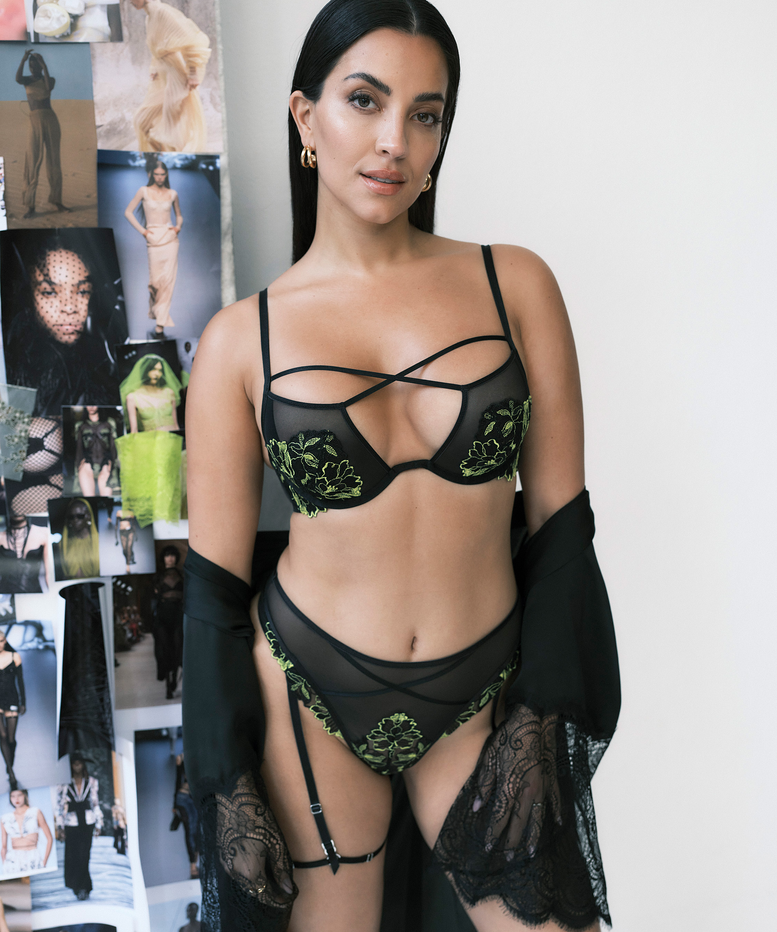 Soutien-gorge &agrave; armatures non-pr&eacute;form&eacute; Feyre, Noir, main