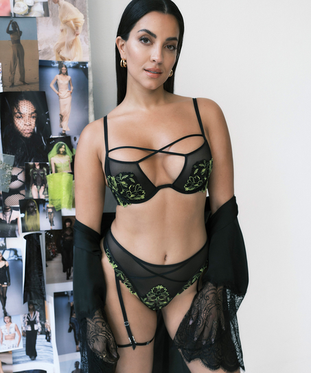 Soutien-gorge &agrave; armatures non-pr&eacute;form&eacute; Feyre, Noir