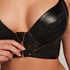 Soutien-gorge à armatures push-up préformé longline Talia, Noir