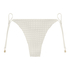 Slip de Bikini Cheeky Tanga Maui Crochet, Blanc