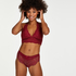 Slip brésilien short Selena, Rouge