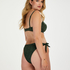 Bas de bikini brésilien Tonal Leo, Vert