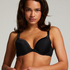 Soutien-gorge &agrave; armatures pr&eacute;form&eacute; Satin fleece, Noir