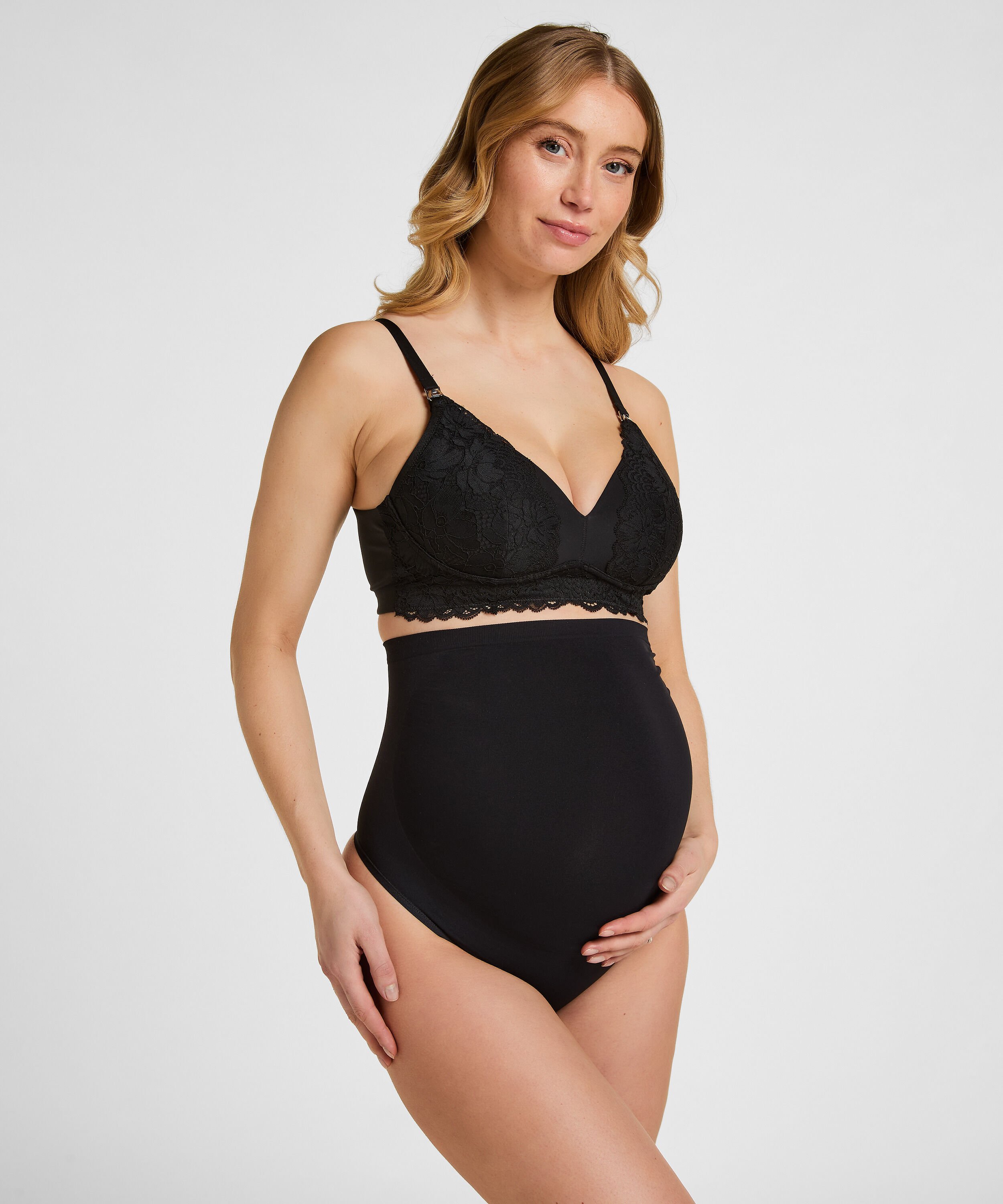 String de Maternité Sans Coutures, Noir String de Maternité Sans Coutures, Noir