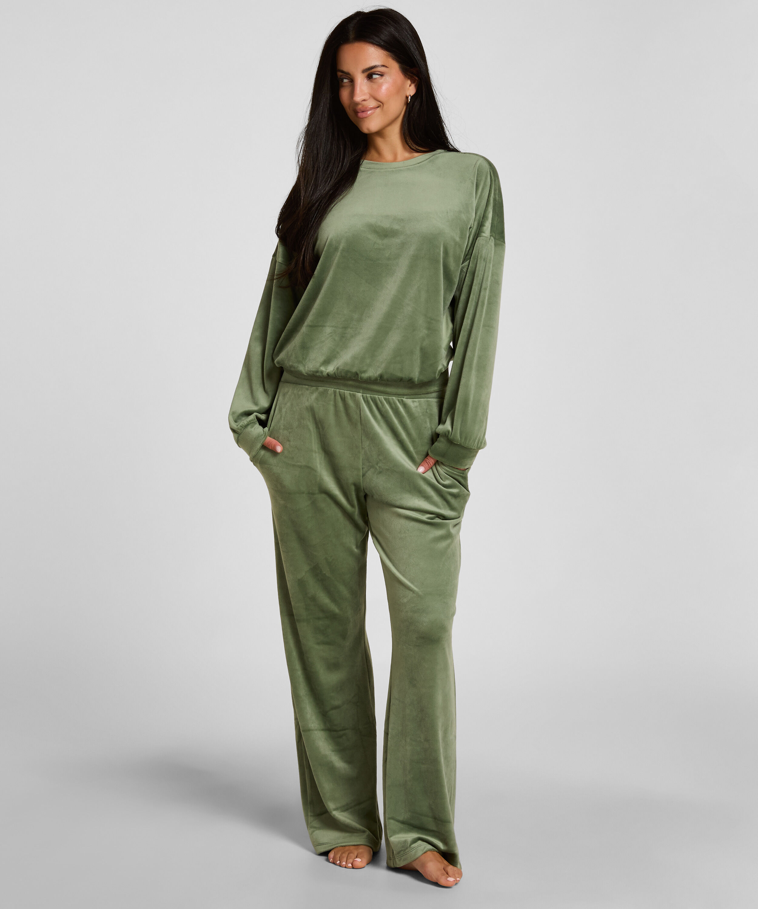 Ensemble Pyjama Velours, Vert