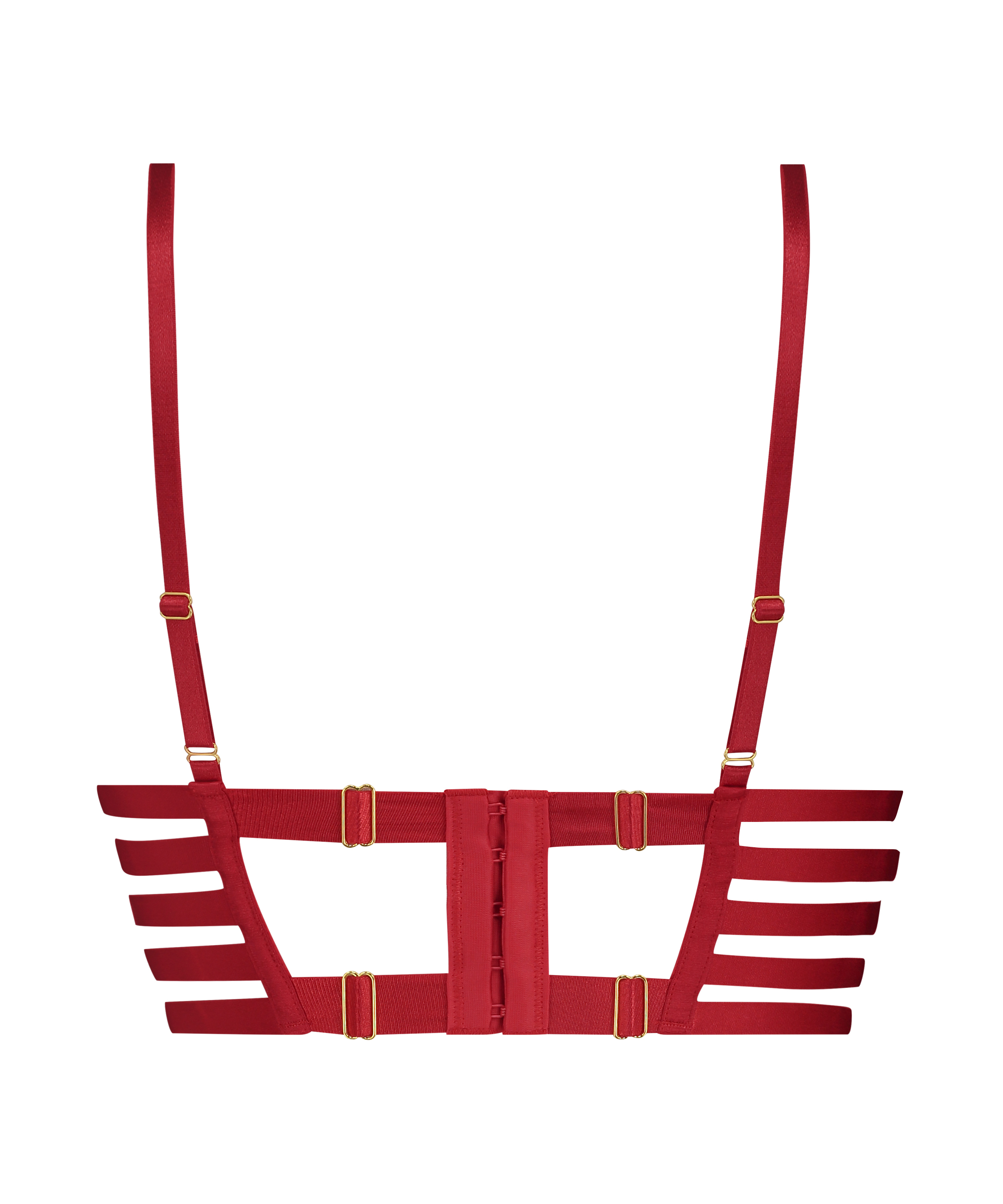 Soutien-gorge rembourré à armatures Vicky, Rouge, main