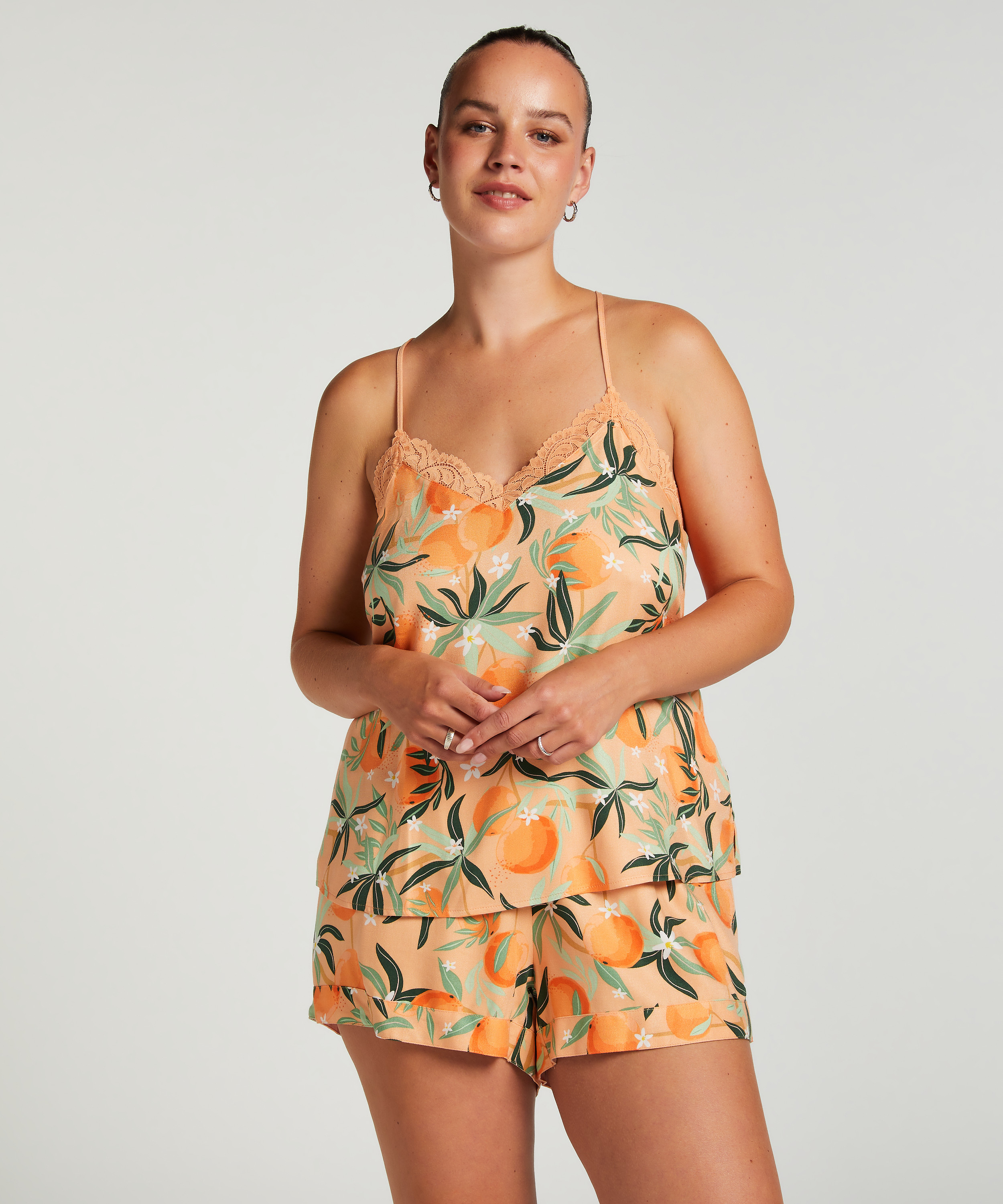 Short de pijama, Rose, main