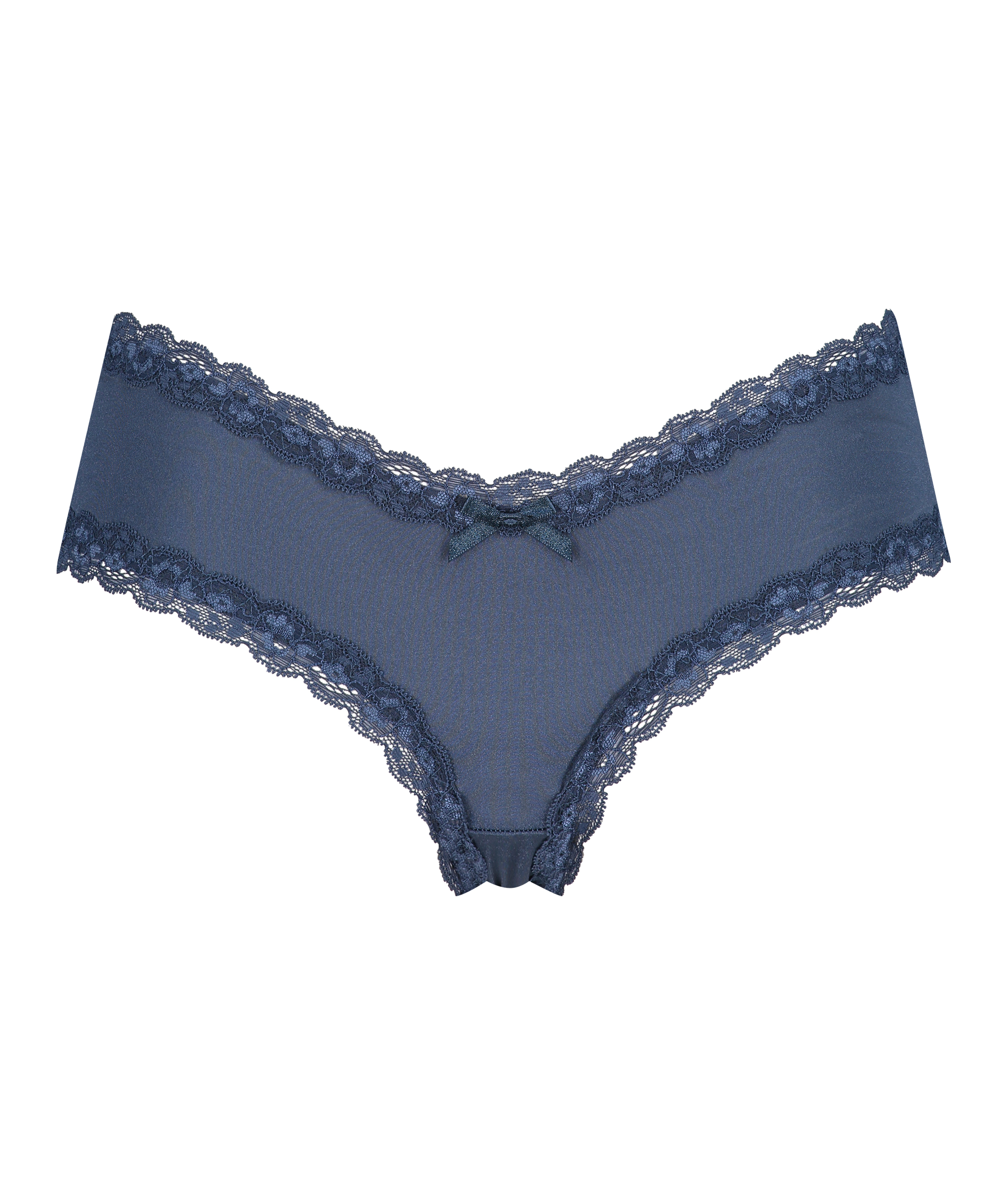 Slip brésilien V-shape micro, Bleu, main
