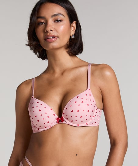 Soutien-gorge &agrave; armatures pr&eacute;form&eacute; Plunge, Rose