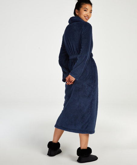 Peignoir Fleece, Bleu