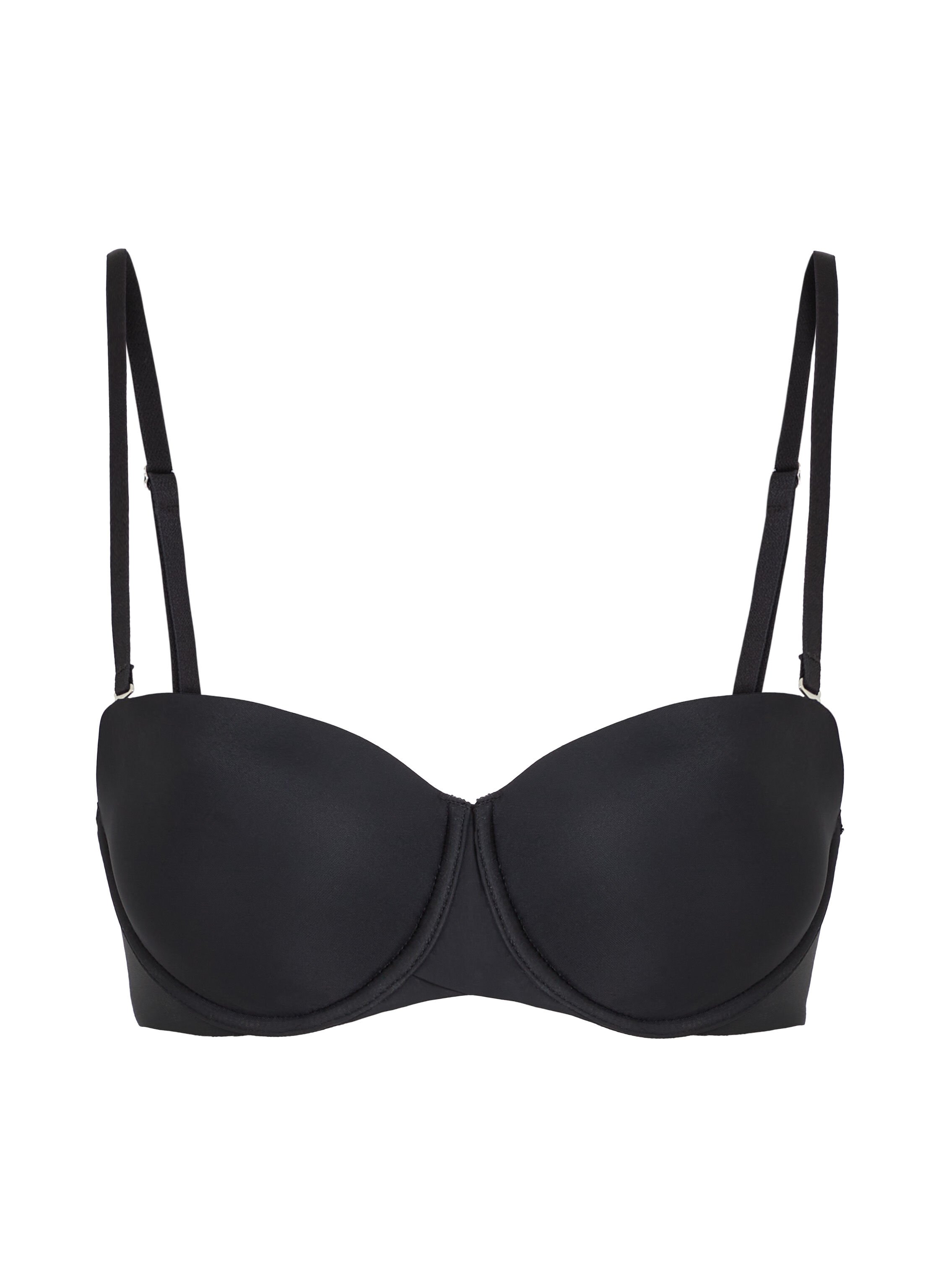 Soutien-gorge &agrave; armatures pr&eacute;form&eacute; sans bretelles Jane, Noir