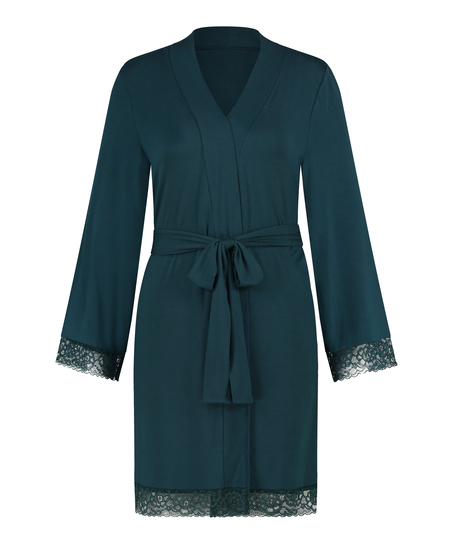 Peignoir court, Bleu