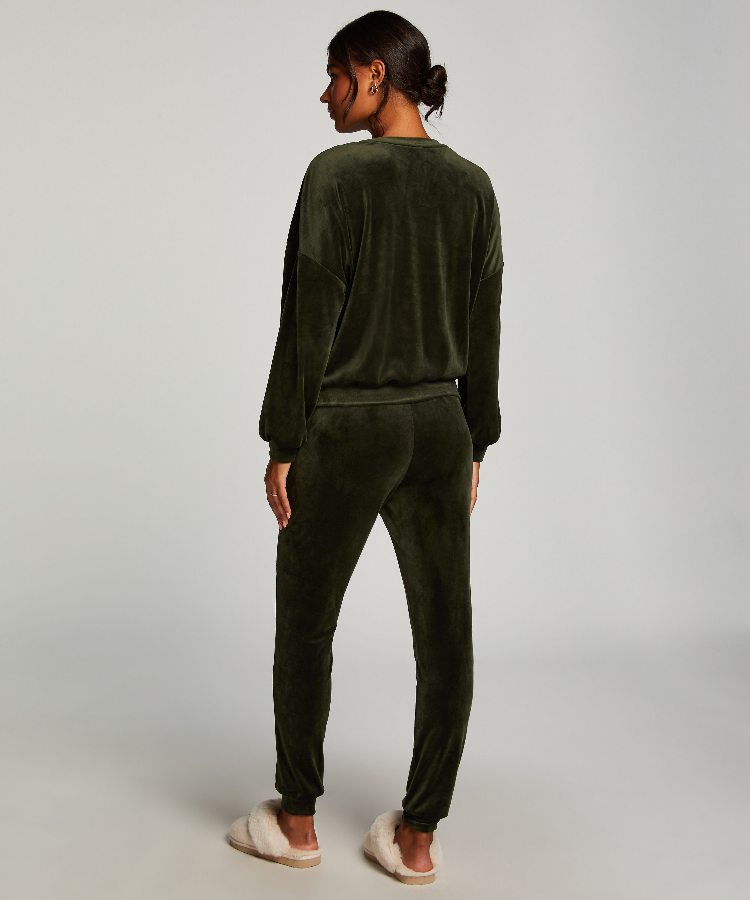 Tall Pantalon de jogging Velours, Vert, main