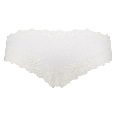Slip brésilien coton, Blanc