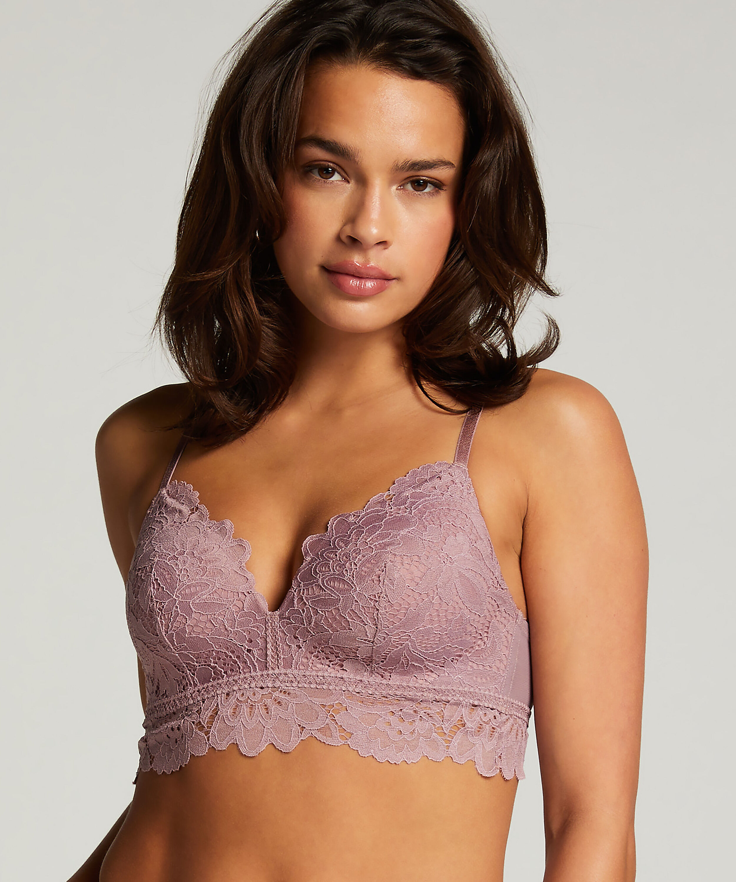 Soutien-gorge préformé sans armatures longline Shiloh, Violet