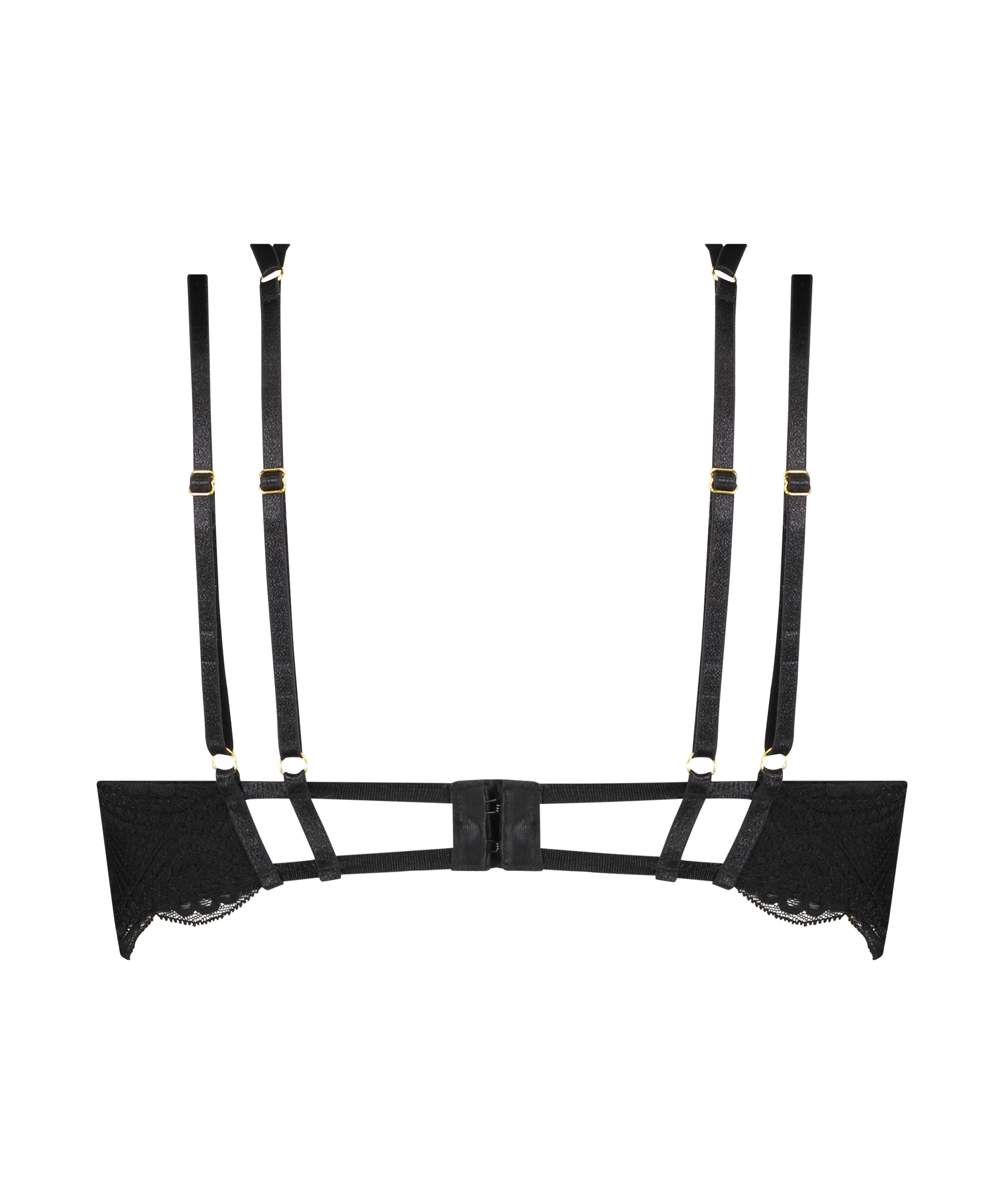 Soutien-gorge rembourré à armatures Blondie, Noir, main