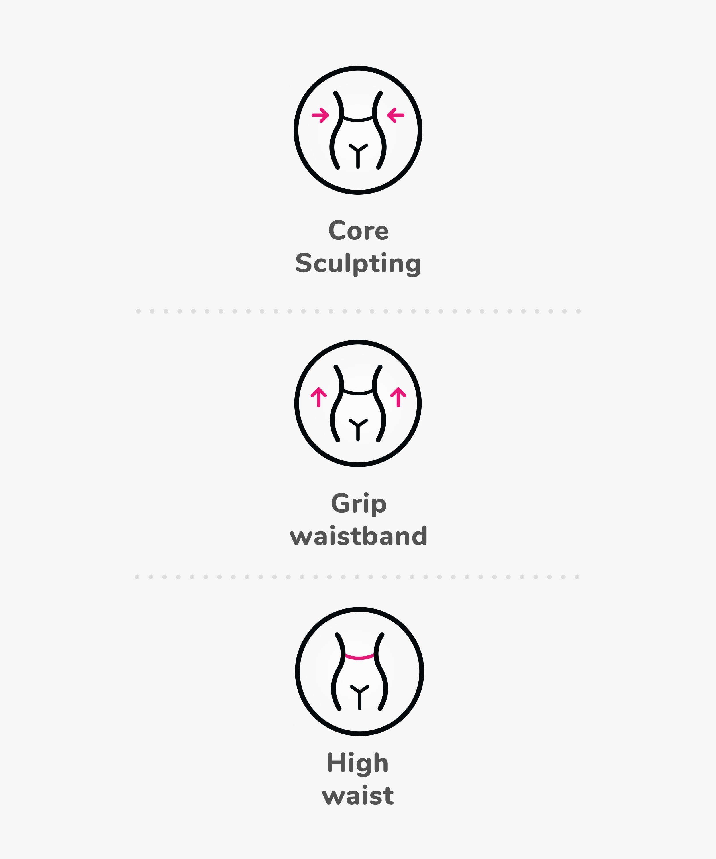 HKMX Legging taille haute Make Me Zen , Noir, main