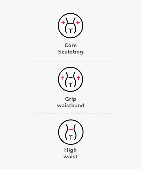 HKMX Legging taille haute Make Me Zen , Noir