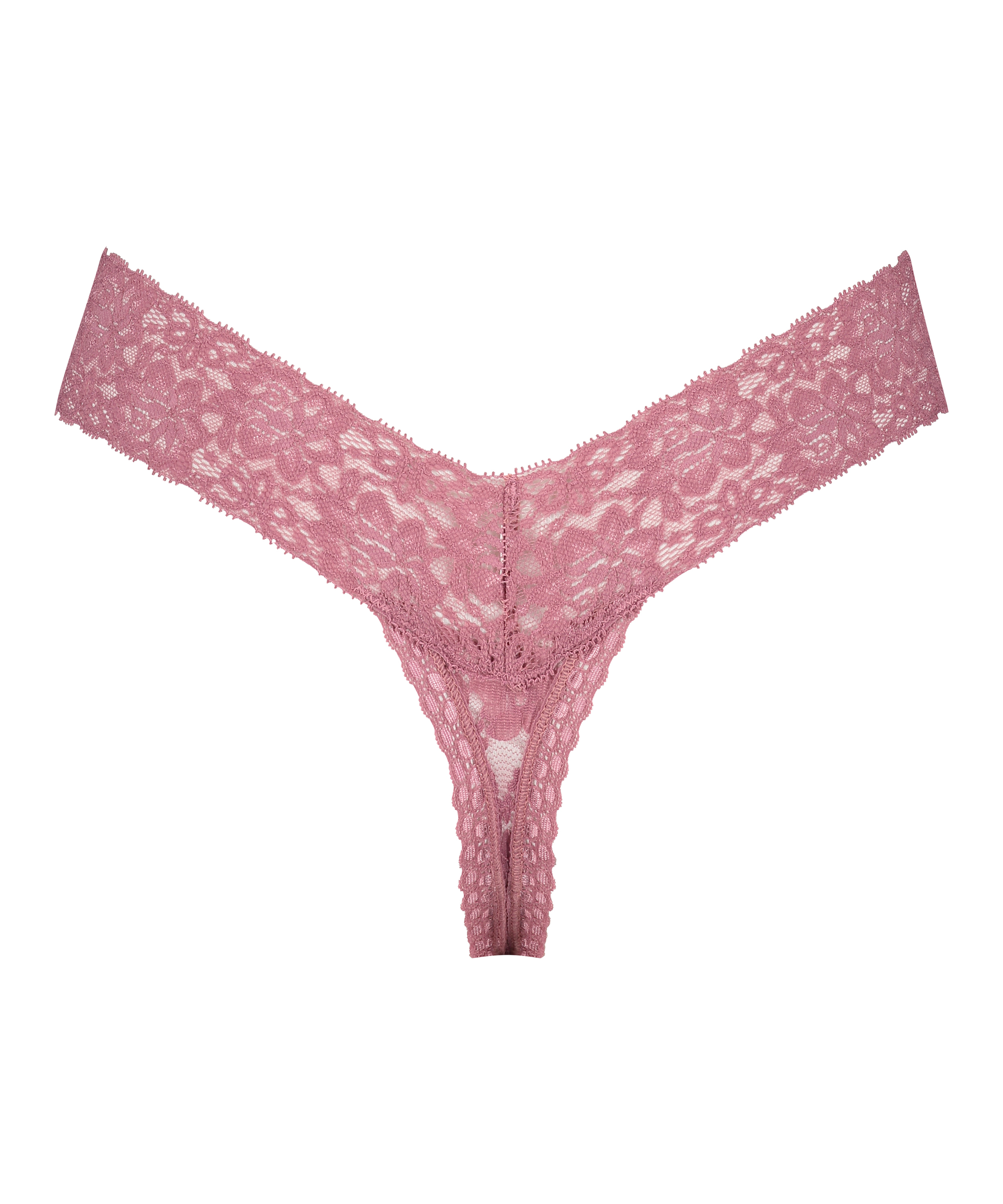 String en V taille extra basse, Violet, main