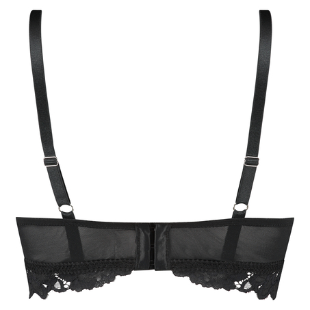 Soutien-gorge push-up préformé sans armatures Evey, Noir