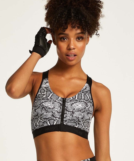 HKMX Soutien-gorge de sport The Pro Maintien niveau 3, Blanc