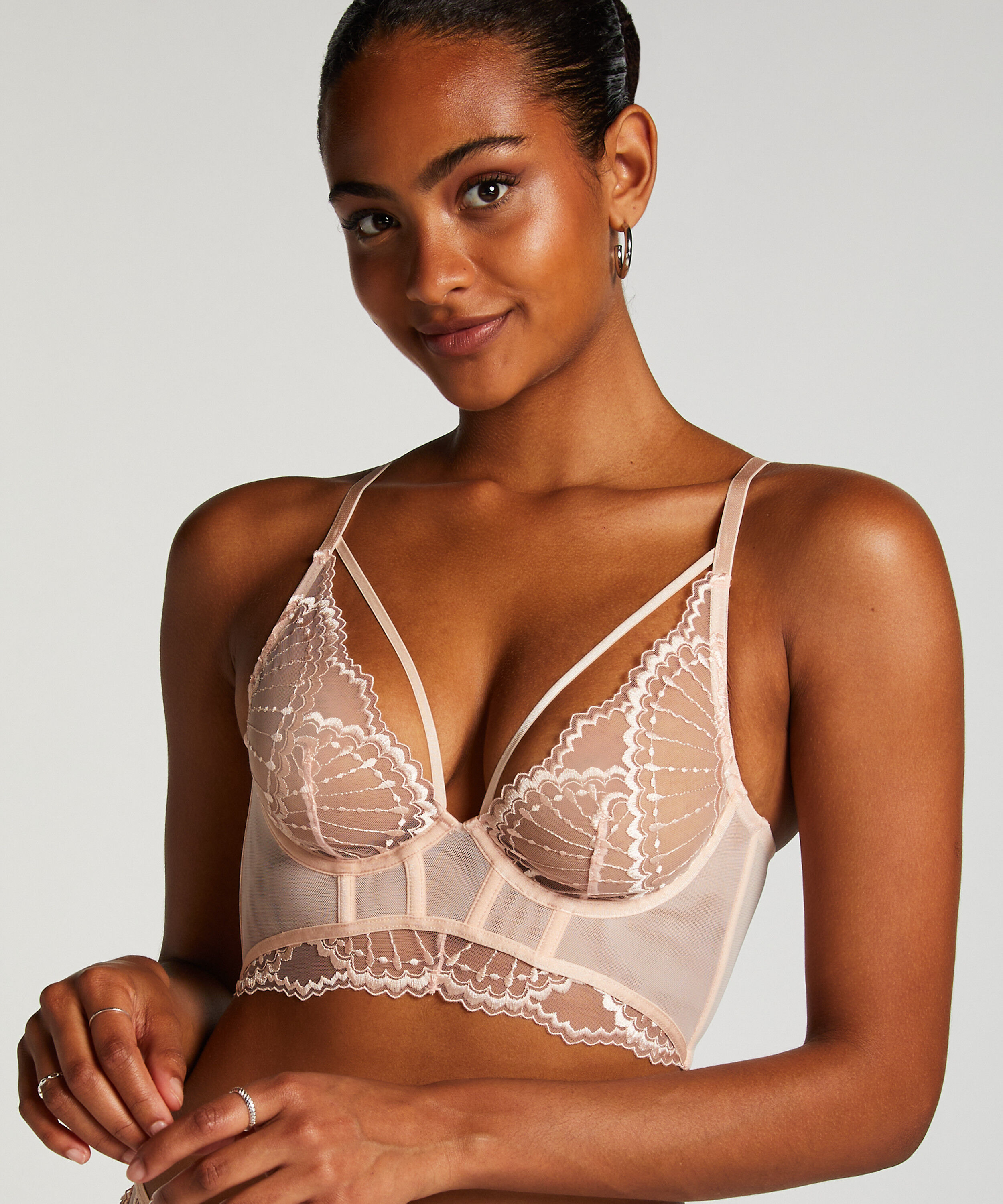 Soutien-gorge à armatures préformé longline Jade