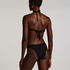 Haut de bikini bandeau Crinkle, Noir
