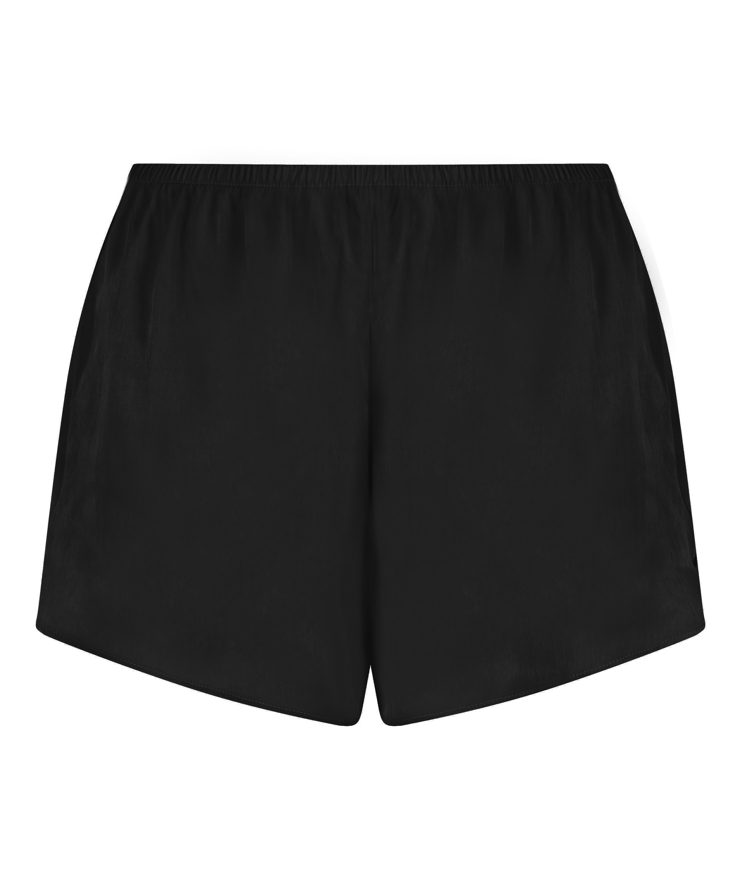 Short en satin Minimal, Noir, main