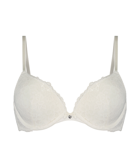 Soutien-gorge à armatures préformé push-up Marine, Blanc