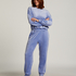 Pantalon de jogging Velours, Bleu