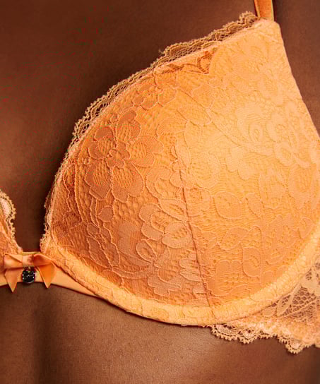 Soutien-gorge à armatures préformé push-up Marine, Orange