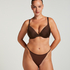 Soutien-gorge à armatures préformé push-up Smooth, Marron