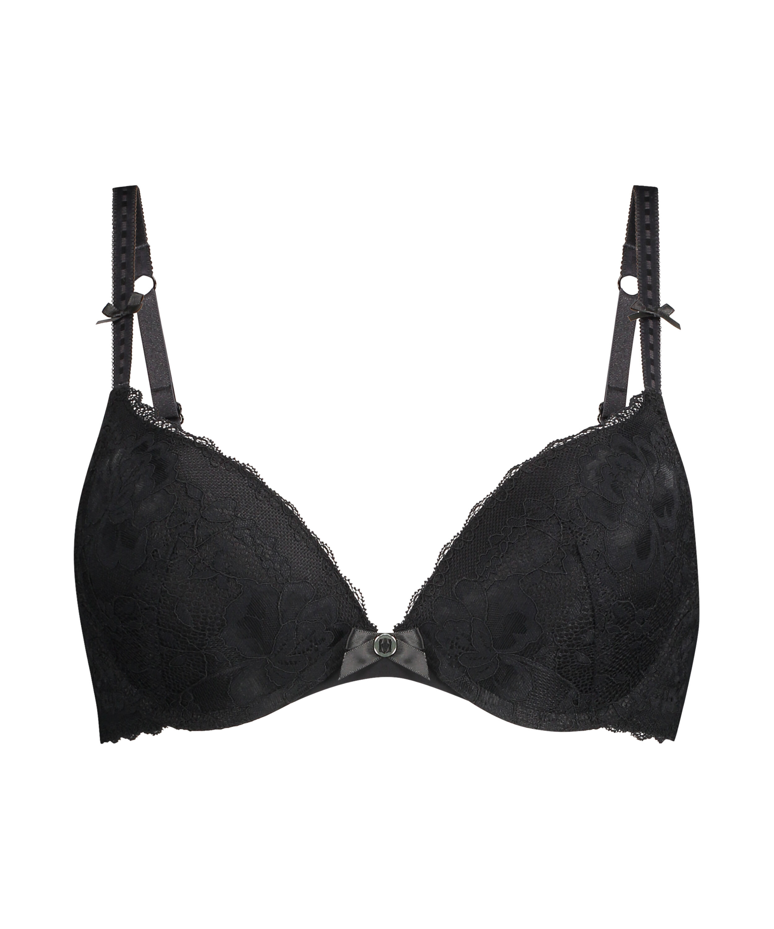 Soutien-gorge &agrave; armatures pr&eacute;form&eacute; push-up Maya, Noir