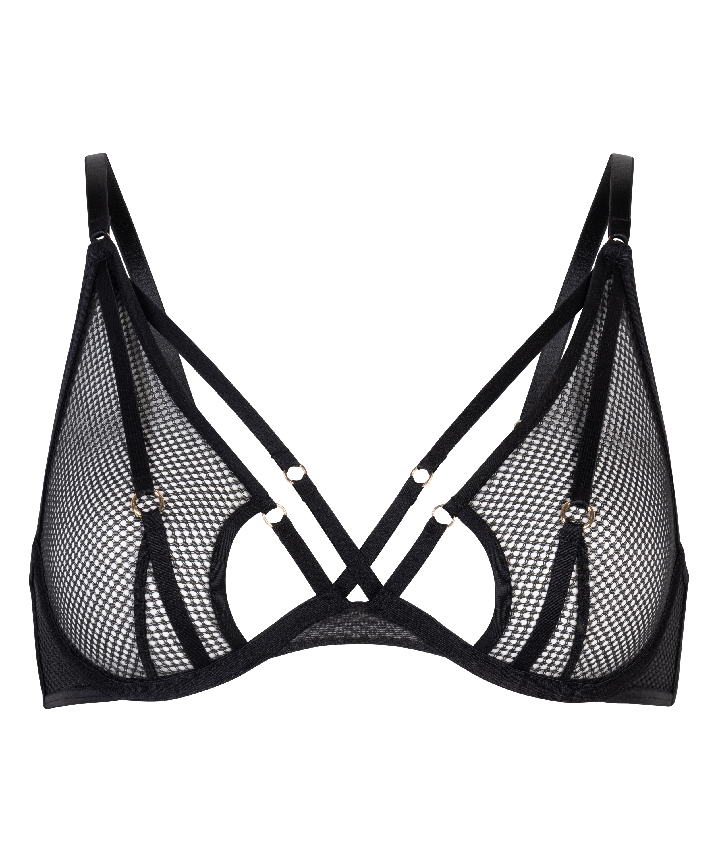 Soutien-gorge à armatures non-préformé Rhys, Noir, main