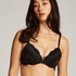 Soutien-gorge à armatures préformé push-up Bliss, Noir