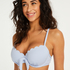 Haut de bikini préformé à armatures Scallop, Bleu