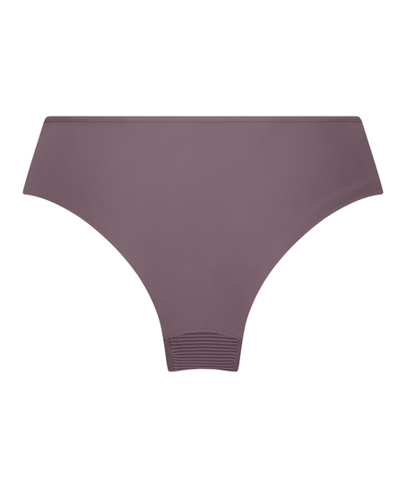 Slip brésilien invisible Stripe mesh, Marron