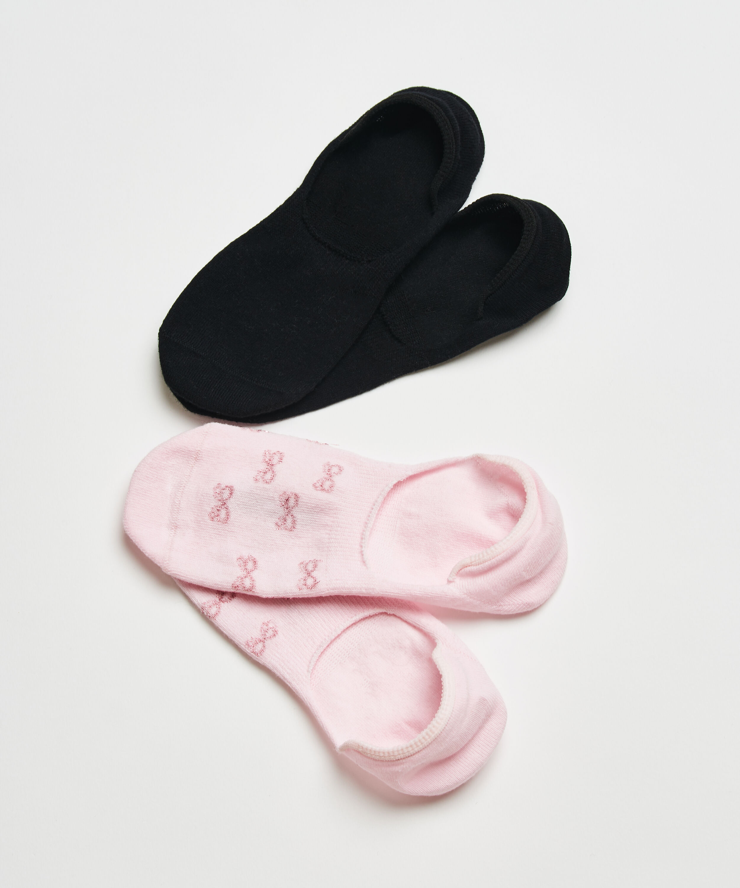 Lot de 2 paires de footies, Rose