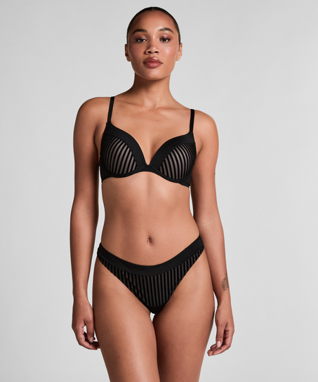 Soutien-gorge à armatures préformé push-up Pia, Noir