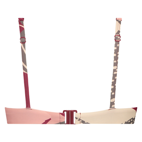 Haut de bikini &agrave; armatures non-pr&eacute;form&eacute; Print Game, Rose