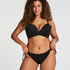 Bas de bikini Scallop, Noir