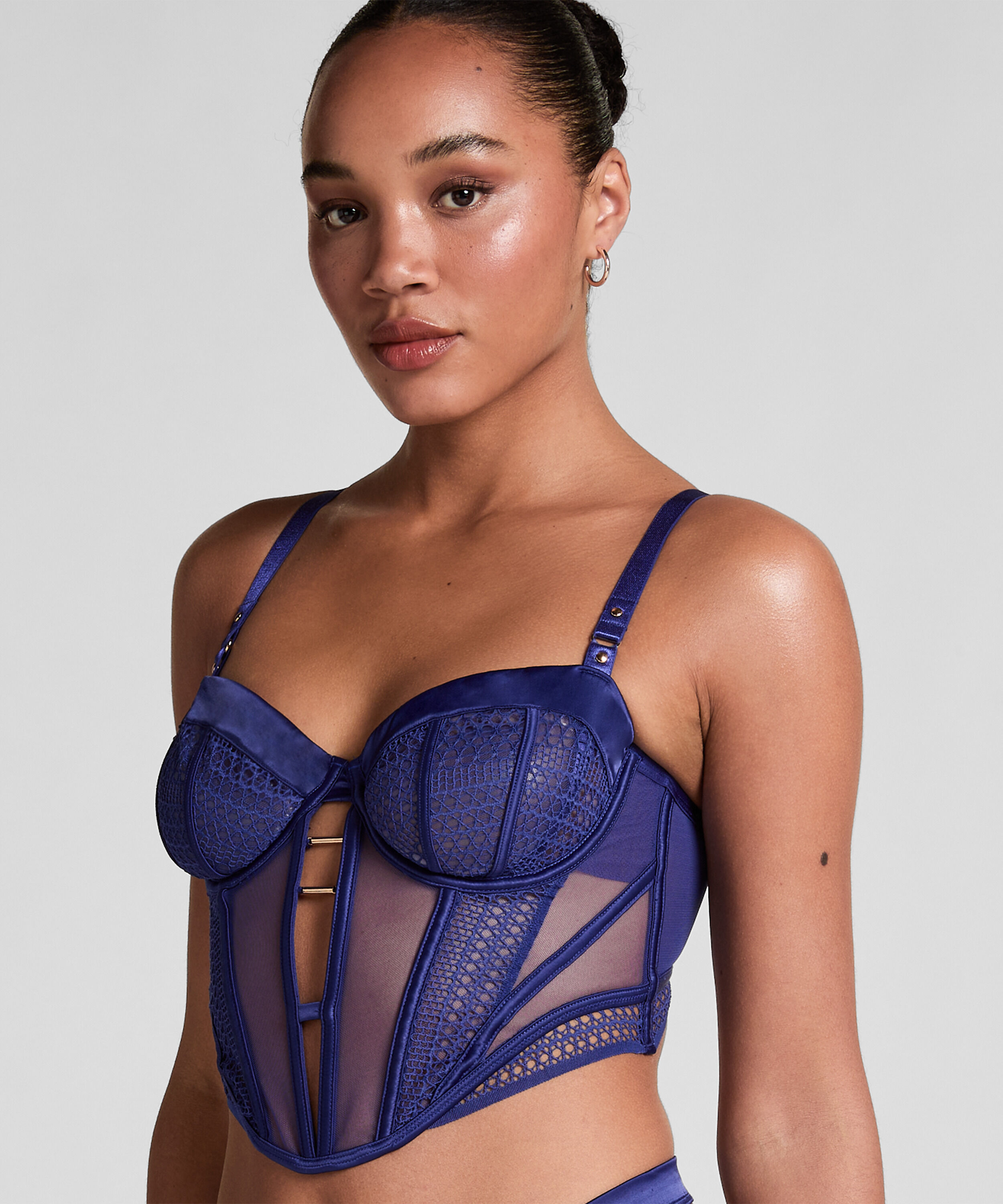 Soutien-gorge longline &agrave; armatures non rembourr&eacute; Missy, Bleu
