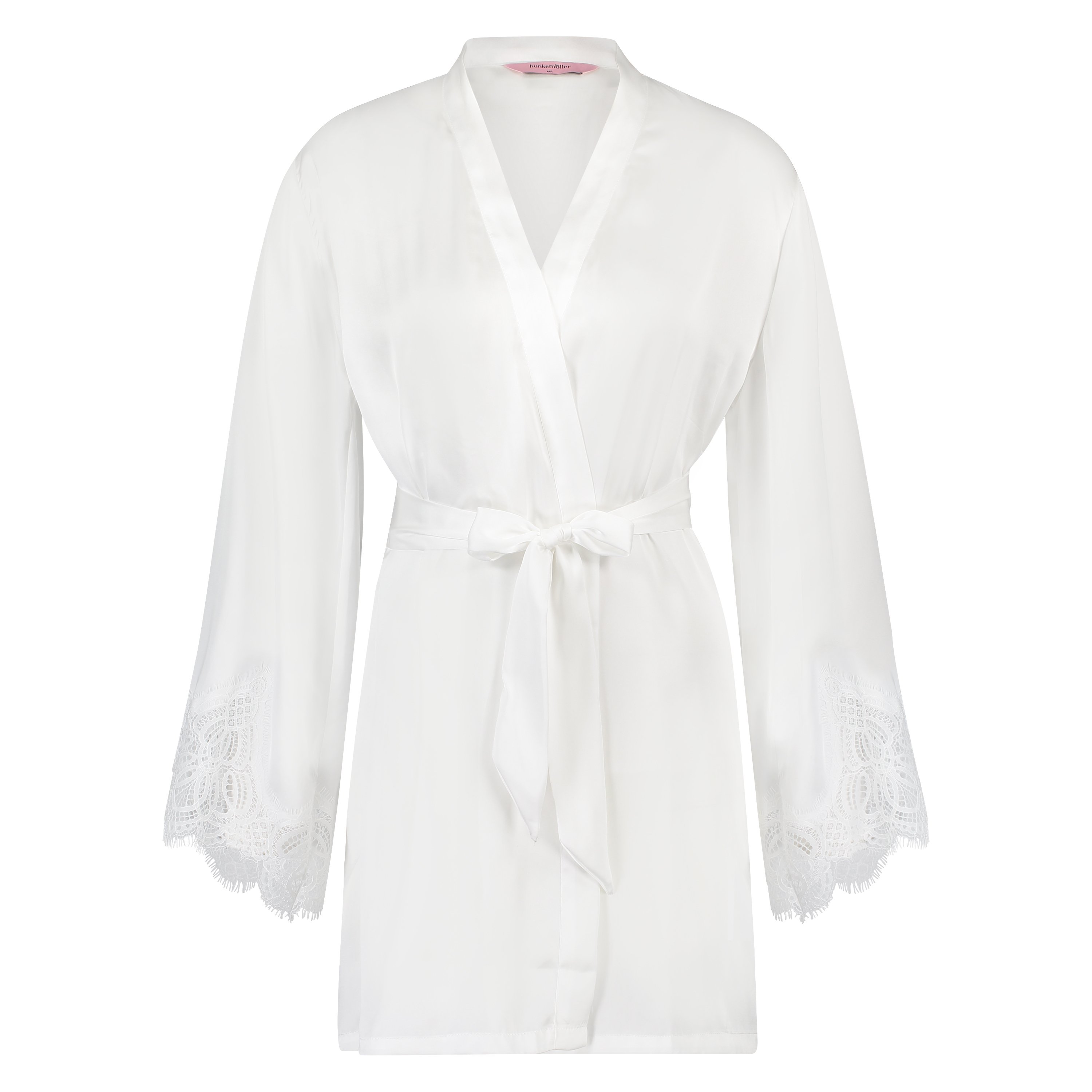 Kimono Satin, Blanc, main